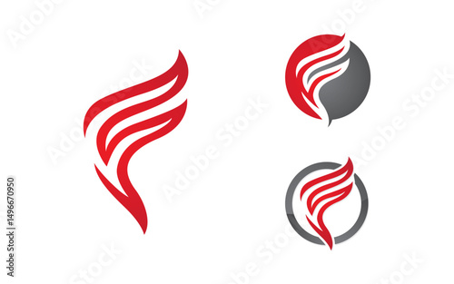 F Letter Logo icon illustration vector design template v.13
