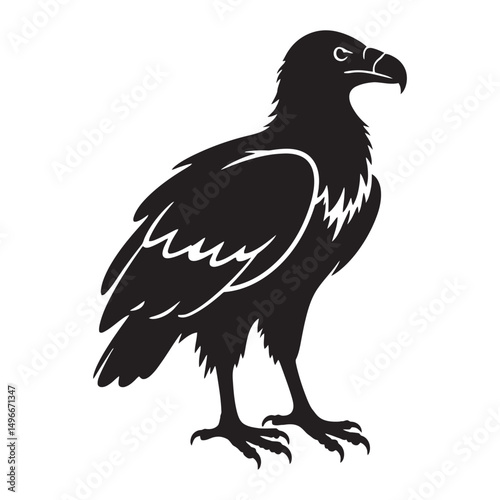 A striking image capturing the bold silhouette of an eagle