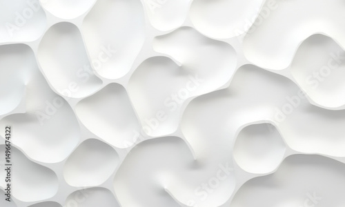 Wallpaper Mural Abstract White Organic Texture Background - Minimalism Torontodigital.ca