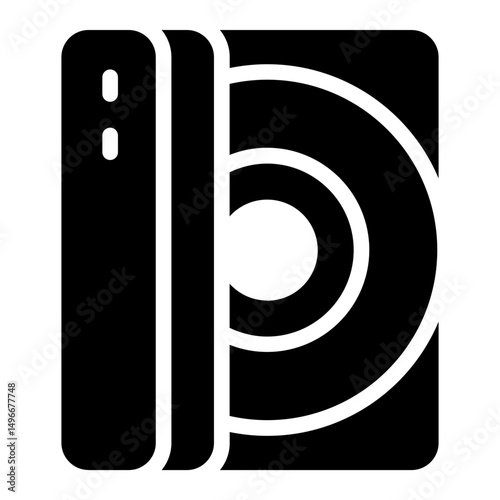 CD Drive Solid Icon