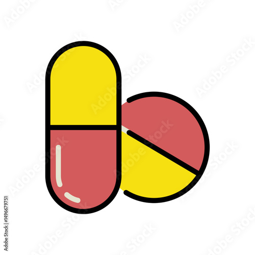 Drug Hospital and medical care icon