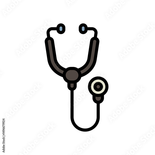 stethoscope, Hospital and medical care icon