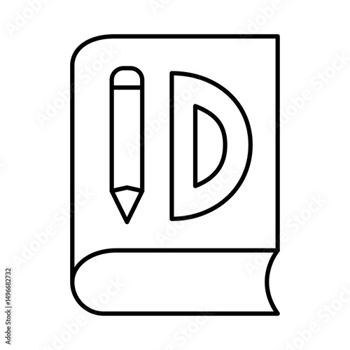 Books Line Icon Editable Stroke. Education, Study, Library, Reading, Science, Student, Graduation, Bookstore Icons Vector Illustration