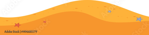 Beach Footer Vector
