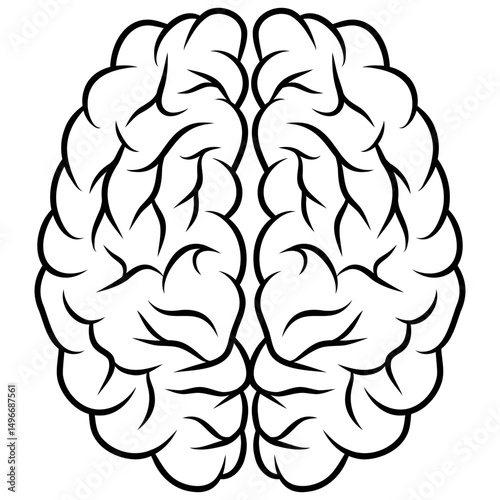 human brain icon logo