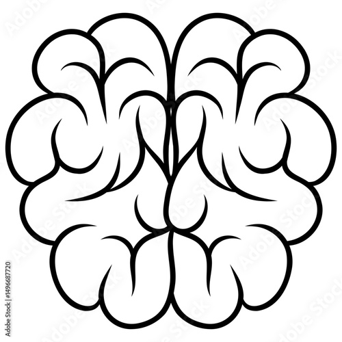mind symbol. brain icon