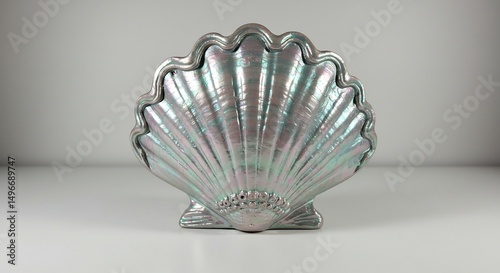 Wallpaper Mural 虹色光沢輝く真珠貝殻 美しいオブジェ 上品な装飾. AI Generated Torontodigital.ca