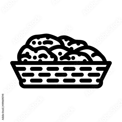 clinker cement production line icon vector illustration