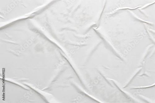 White Creased Fabric Texture Background for Design Projects