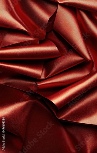 red silk fabric
