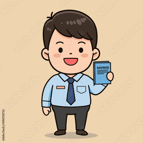 Office employee symbolizing optimism