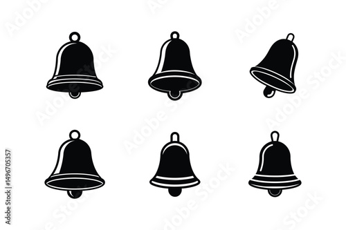bell silhouette vector illustration