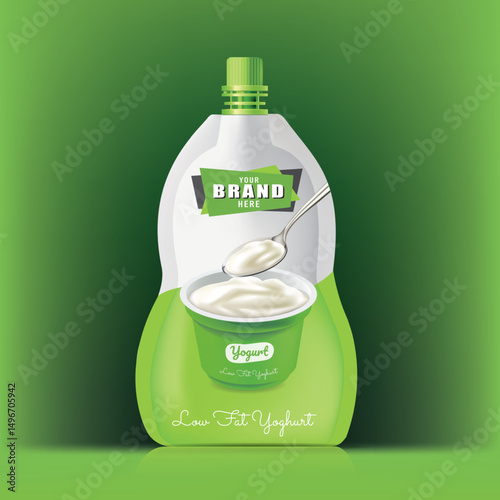 Design packaging for yogurt bags