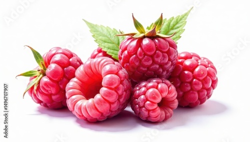 Single ripe raspberry, watercolor sketch, vibrant red, juicy , painting, juicy