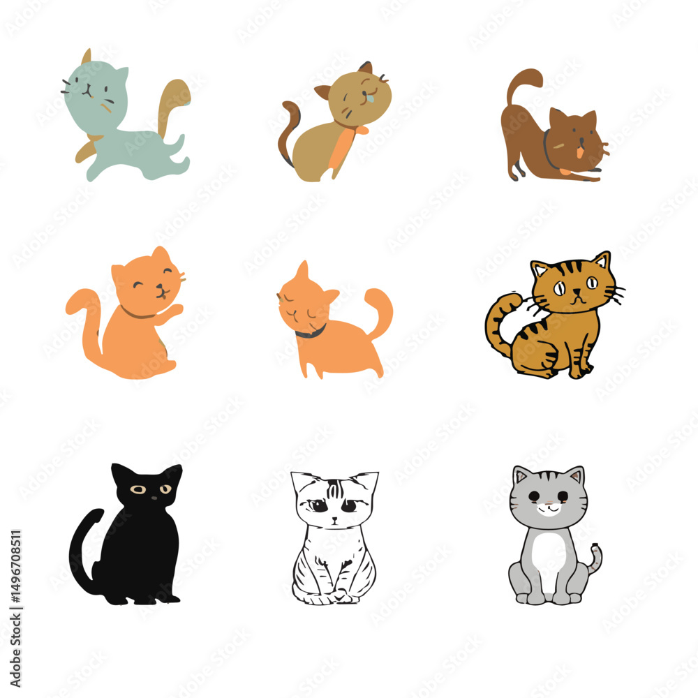 Fototapeta premium cat vector image 