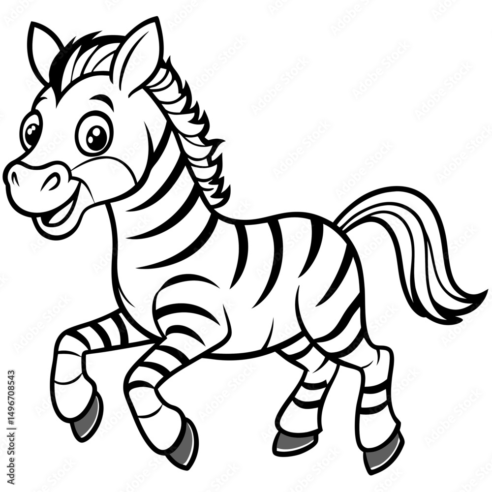 Fototapeta premium Vector Illustration and Coloring Book Style 