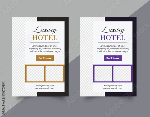Luxury Hotel Print Flyer Template