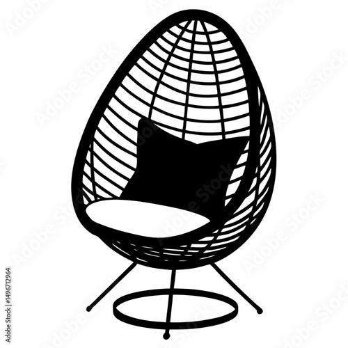 chair on white background
