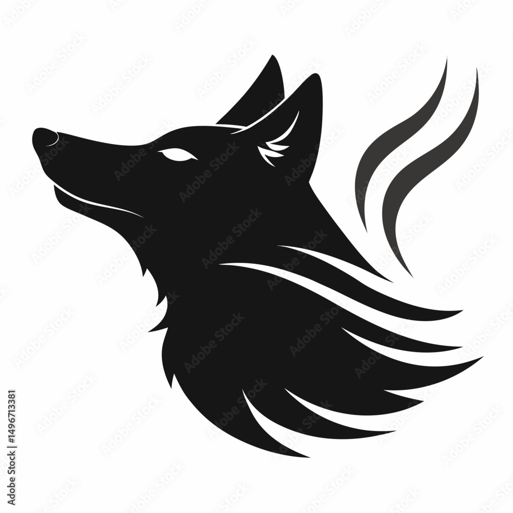 Fototapeta premium wolf tribal tattoo