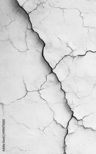 Cracked white surface