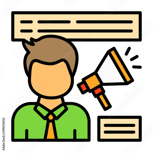Employee Engagement Filled Style Icon