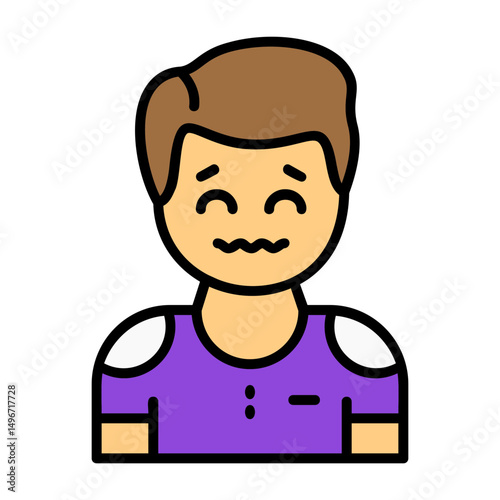 Anxiety Filled Style Emotion Icon