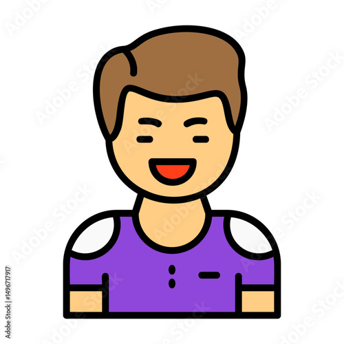 Euphoria Filled Style Emotion Icon