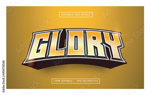 Glory editable text effect
