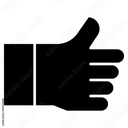 Vector Icon thumb up, hand, hands and gestures, gestures, sign