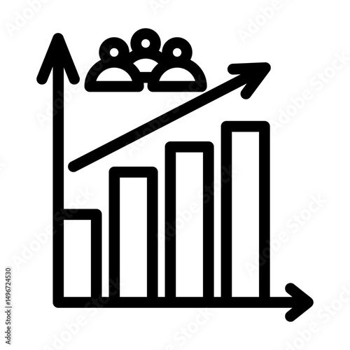 increase line icon