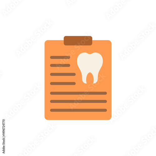 Dental report illustration showcasing teeth record for comprehensive oral health