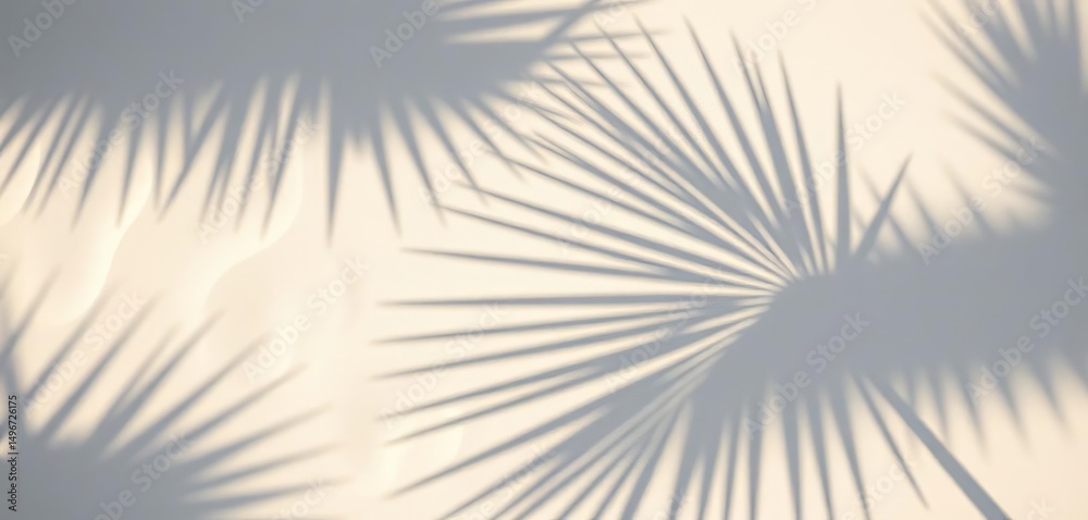 Overhead view of palm leaf shadow cast on pale sand Minimal summer background, aesthetic, summer Overhead view of palm leaf shadow cast on pale sand Minimal summer background, aesthetic, summer