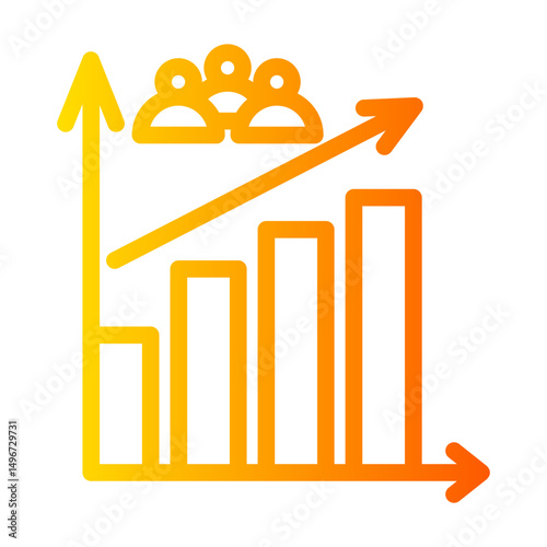 increase gradient icon