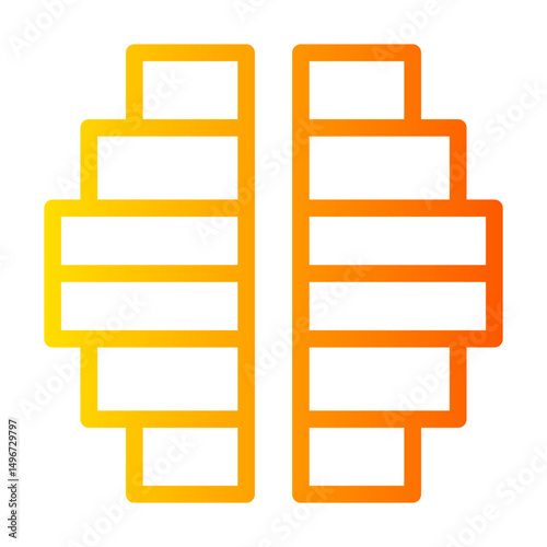 pyramid gradient icon