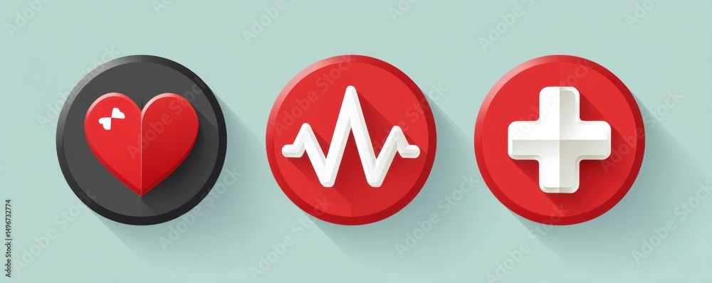 Fototapeta premium Recognizing cardiovascular emergency signs heart attack symptoms in florida's medical landscape