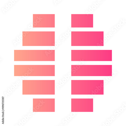 pyramid gradient icon