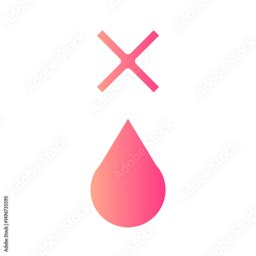 water scarcity gradient icon