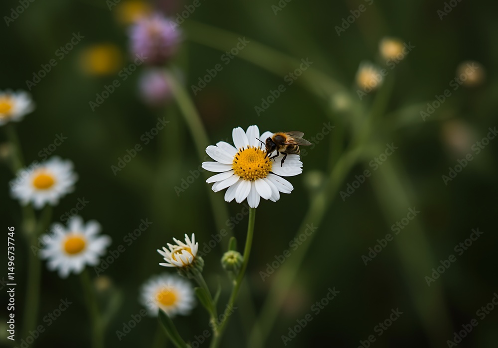 Obraz premium bee on a flower