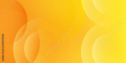 Bright abstract background with overlapping yellow and orange circles, gradient design, and soft light effects. Modern, energetic, and warm visual for summer or sunshine themes.
