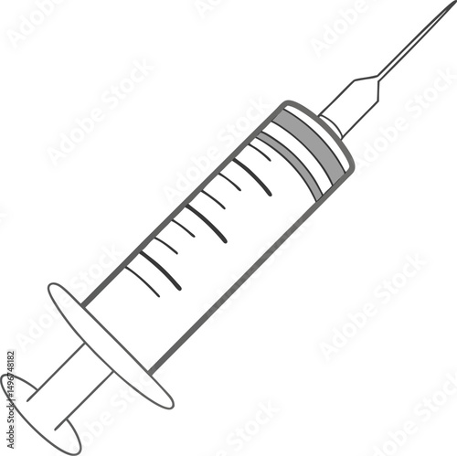 syringe isolated on white
