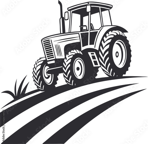 tractor on a field