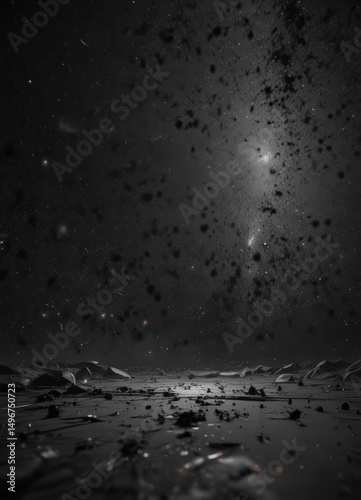 Dark, inky black canvas, intensely bright stars scattered across,  night photography,  stellar,  bright