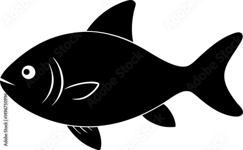 Single Sunfish Vector Illustration  