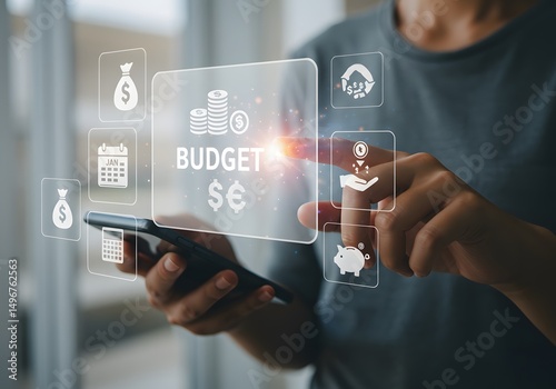 Budget and financial planning concept. Corporate finance and annual strategic plan. Calculate company income and expenses. invest money, business and finance, capital fundraising, loan credit.