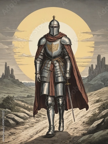 The Weight of Honor: A Knight’s Journey Toward the Setting Sun