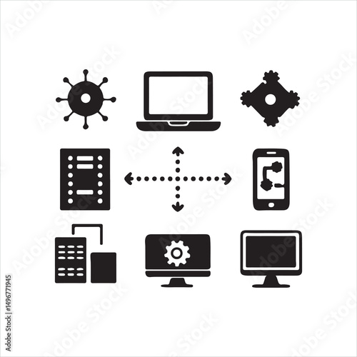 computer icons set