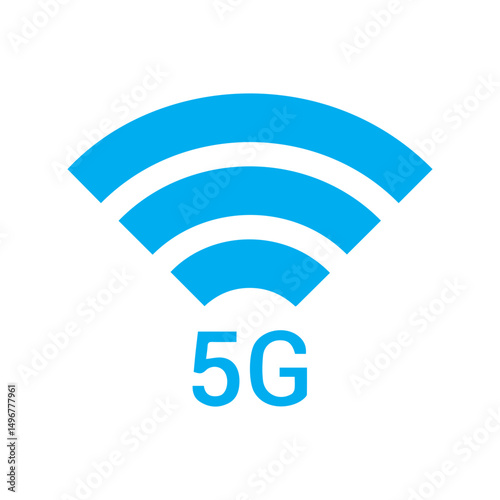5g cellular colored icon