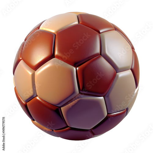 Soccer Ball with Hexagon Pattern PNG: Football Game