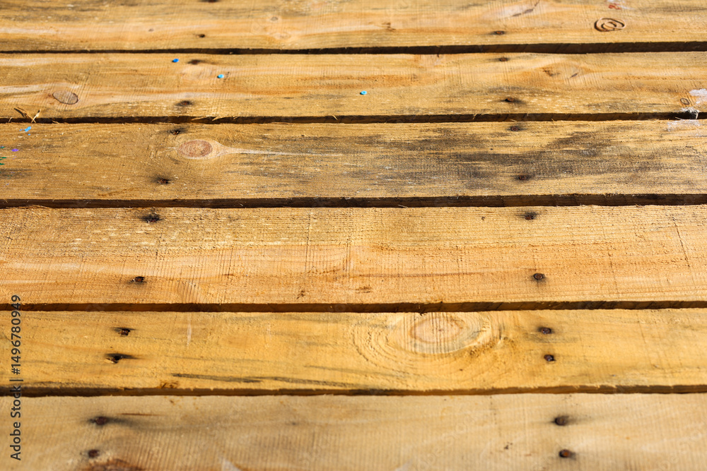 Obraz premium Old wood planks with rusty nails closeup look