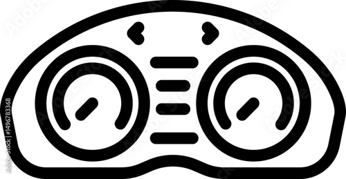 instrument panels icon, car, automobile 